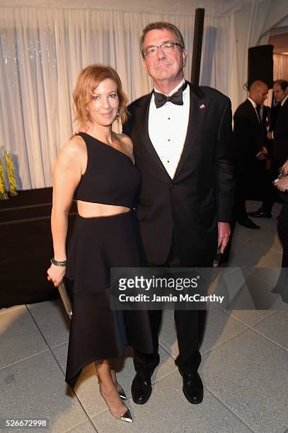 United States Secretary of Defense Ash Carter and Stephanie Carter attend the Atlantic Media's 2016 White House Correspondents' Association...