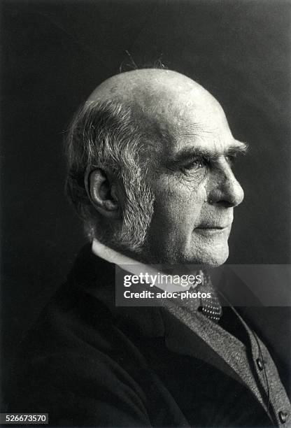 Francis Galton , British man of science born in Sparkbrook . Ca. 1890.