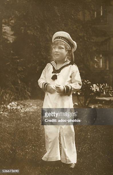 Alexander Ferdinand of Prussia , the only child of Prince August Wilhelm of Prussia, prince of the house of Hohenzollern . Ca. 1918.