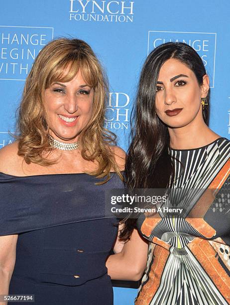 Producer Joanna Plafsky and Golnaz Jamsheed 'An Amazing Night Of Comedy: A David Lynch Foundation Benefit For Veterans With PTSD' at New York City...