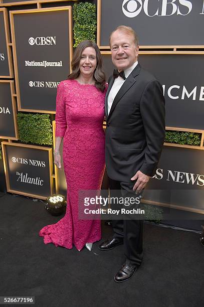 Elaine Chambers and John Chambers attend the Atlantic Media's 2016 White House Correspondents' Association Pre-Dinner Reception at Washington Hilton...