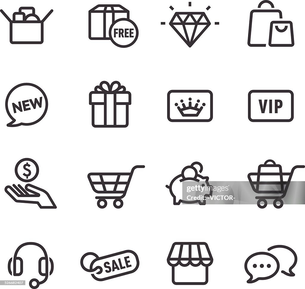 Shopping Icon - Line Series