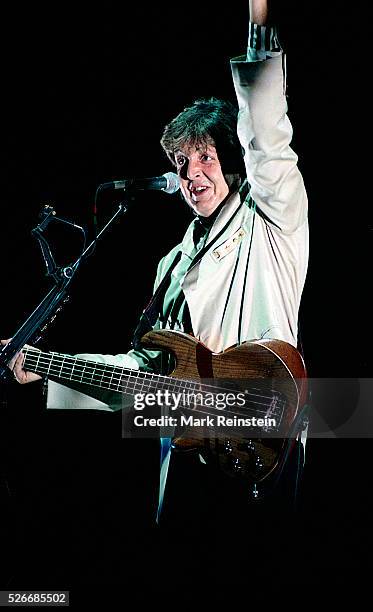 Washington, DC. 7-4-1990 Paul McCartney in concert for the Fourth of July. The Paul McCartney World Tour was a worldwide concert tour by Paul...