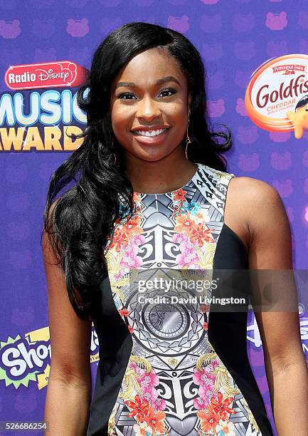 Singer Coco Jones attends the 2016 Radio Disney Music Awards at Microsoft Theater on April 30, 2016 in Los Angeles, California.