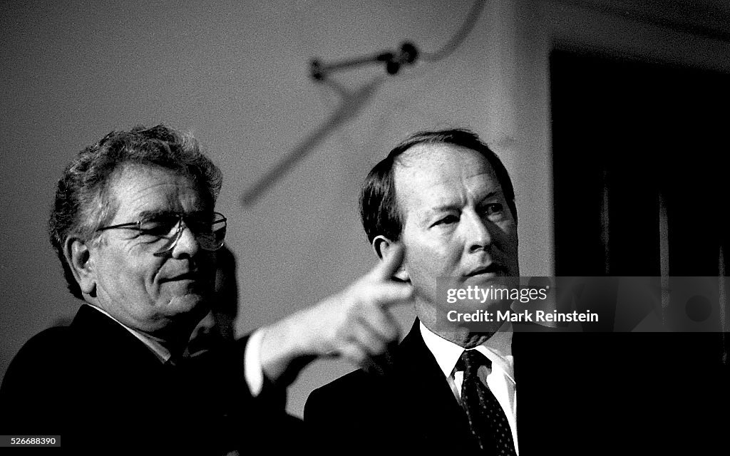 Washington, DC. 4-18-1991 Roy Romer governor of Colorado points out ...