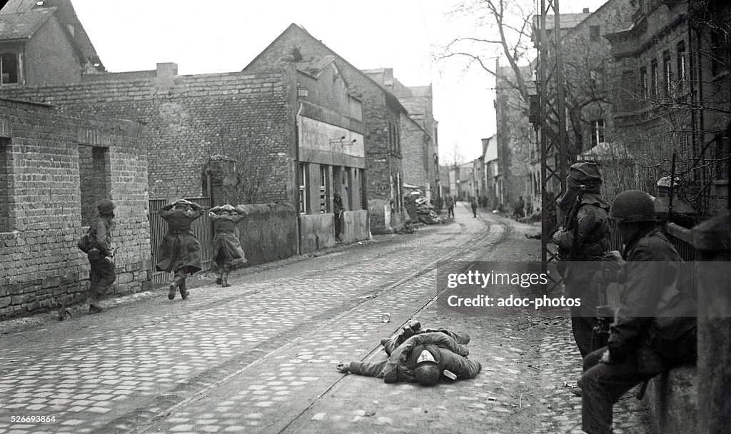 World War II. During the advance of the Third United States Army in Germany. In 1945.