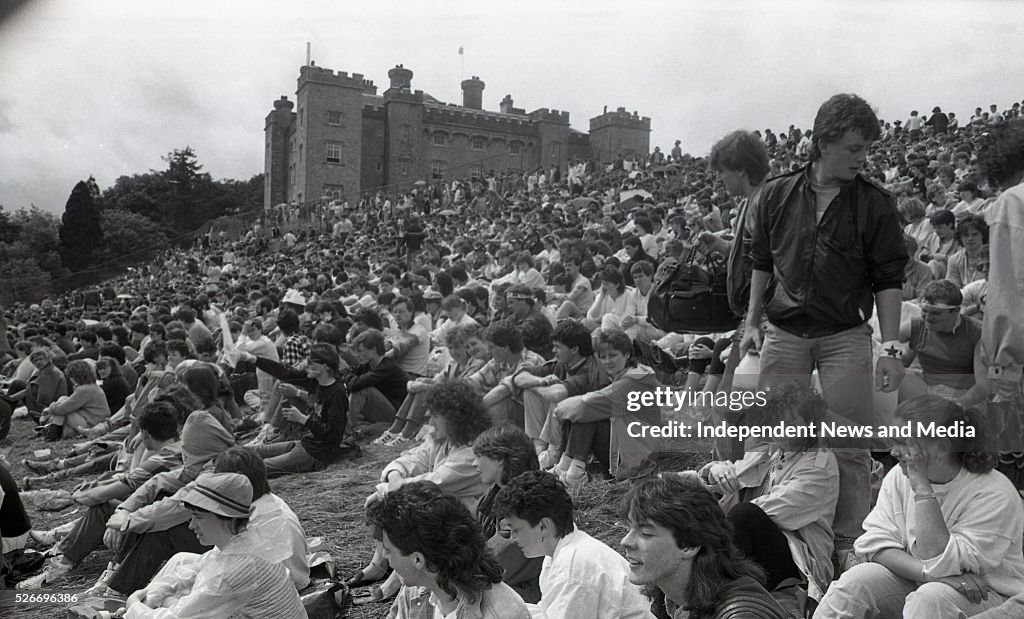 Queen Slane Fans at the Queen concert in Slane Castle. 5/7/86 Photographer Martin ...