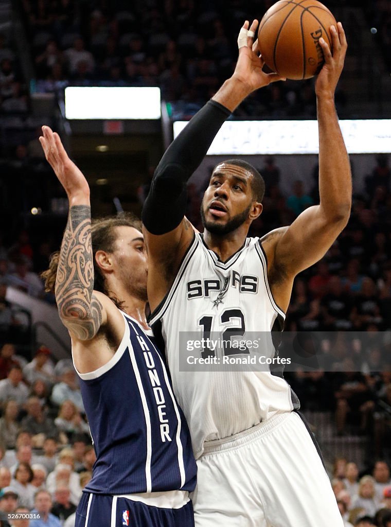 Oklahoma City Thunder v San Antonio Spurs - Game One