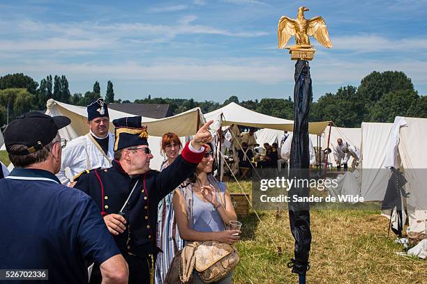 Ligny Belgium. The Battle of Ligny was the last victory of the military career of Napoleon I.Today it was re-enacted by 1500 people just a few days...