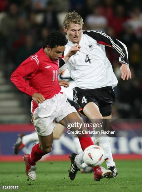 Qualifikation 2005, Hull, 25.03.05; England - Deutschland ; Lukas SINKIEWICZ/GER gegen Kieran RICHARDSON/ENG