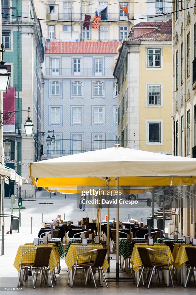 Café terrace in Lisbon