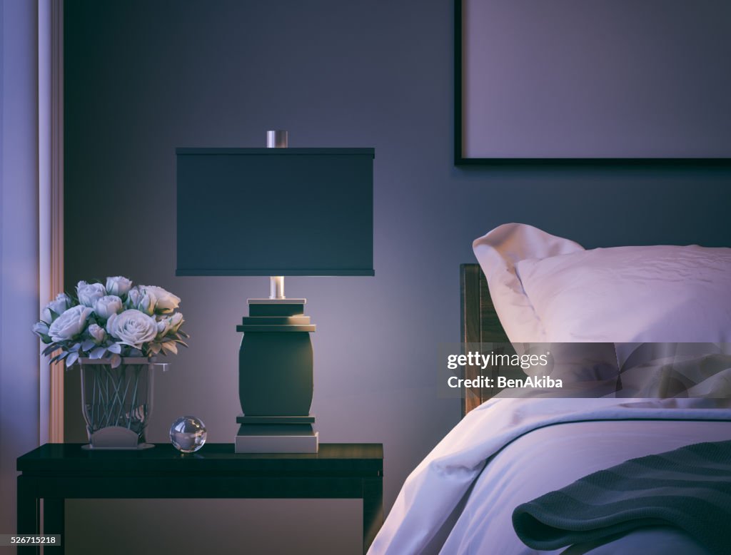 Modern Bedroom closeup