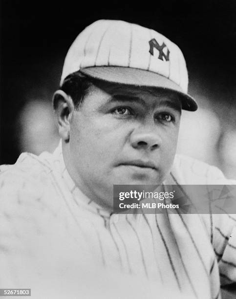 Babe Ruth of the New York Yankees poses for a portrait circa 1920
