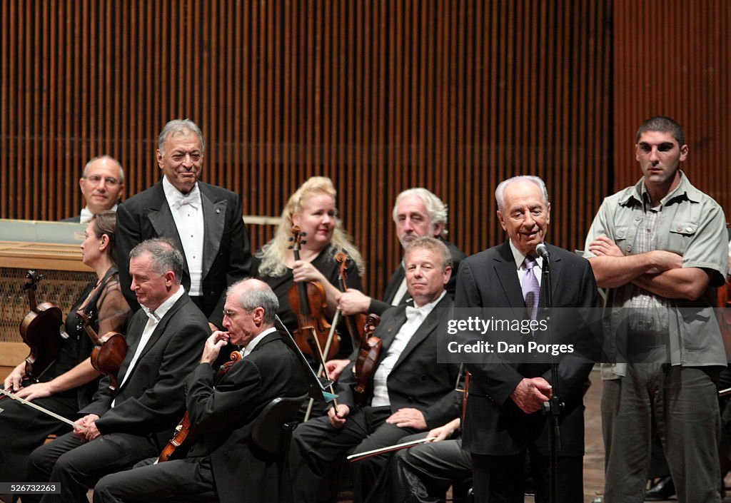 President Shimon Peres, Maestro Zubin Mehta, & The IPO