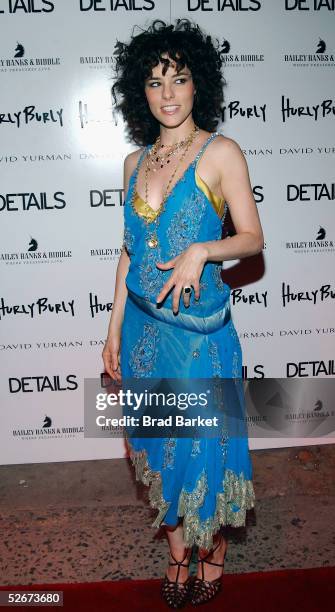 Actor Parker Posey arrives to the opening night of "Hurlyburly" after party at AER on April 20, 2005 in New York City.