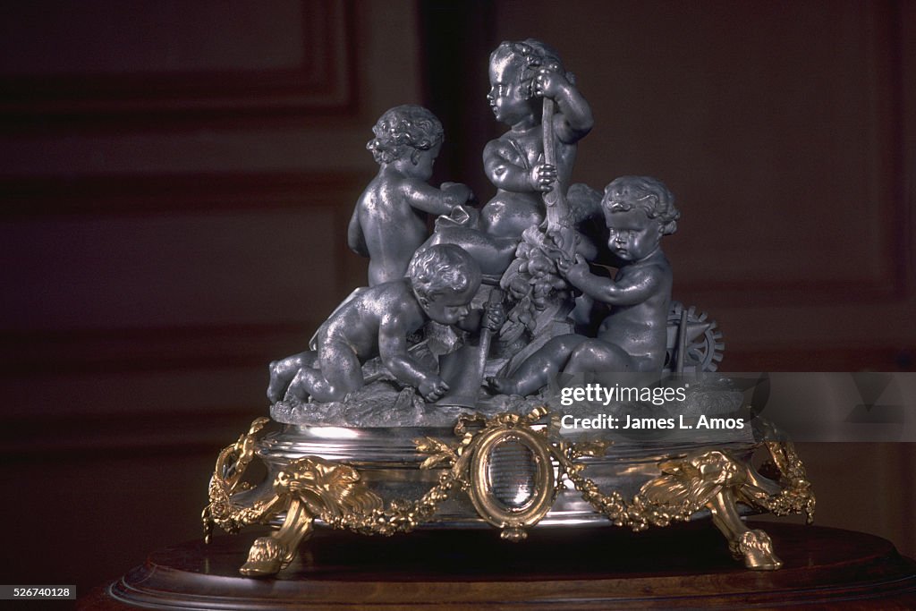Centerpiece of Gold and Aluminum Presented to Napoleon III
