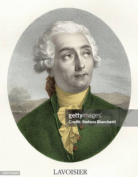 Portrait Engraving of Antoine Laurent de Lavoisier