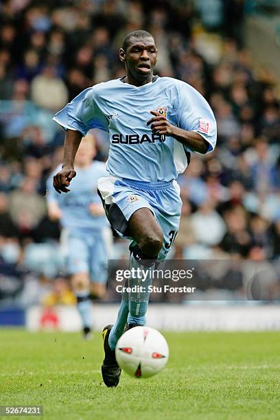 Shaun Goater of Coventry City in action during the Coca Cola Football league Championship match between Coventry City and Wolverhampton Wanderers at...