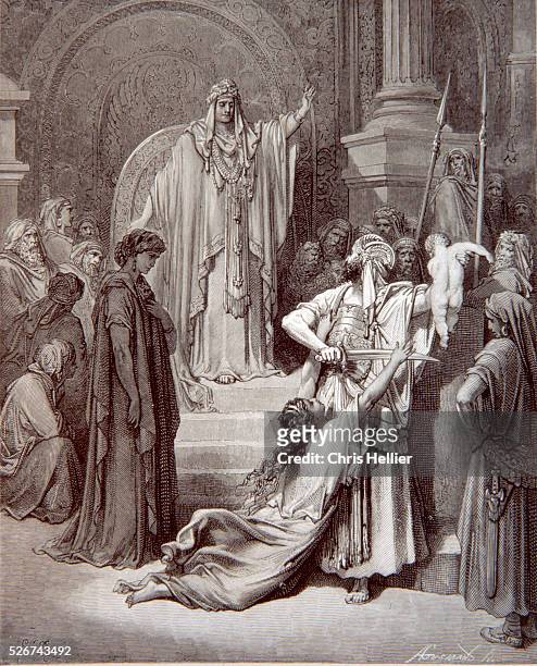 Judgement Of The King Solomon Photos and Premium High Res Pictures ...