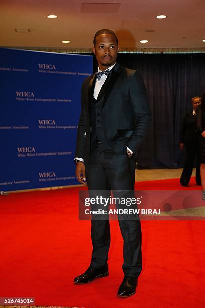 Actor Cornelius Smith Jr. Arrives for the 102nd White House Correspondents' Association Dinner in Washington, DC, on April 30, 2016. / AFP / Andrew...