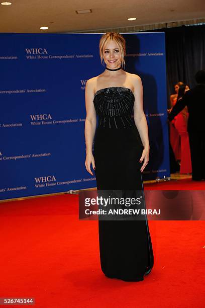 Actress Rachel McAdams arrives for the 102nd White House Correspondents' Association Dinner in Washington, DC, on April 30, 2016. / AFP / Andrew Biraj