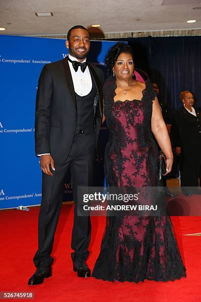 Basketball player John Wall and Frances Pulley arrive for the 102nd White House Correspondents' Association Dinner in Washington, DC, on April 30,...