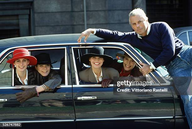 Giorgio Armani With Models