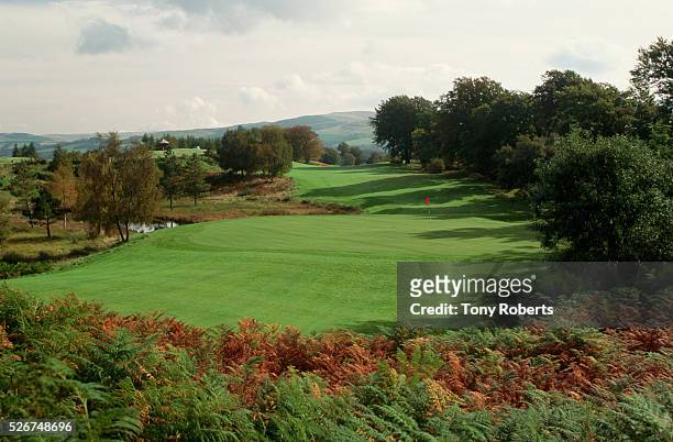 The Monarch's Course, designed by Jack Nicklaus, is one of the courses offered at the Gleneagles Hotel resort.