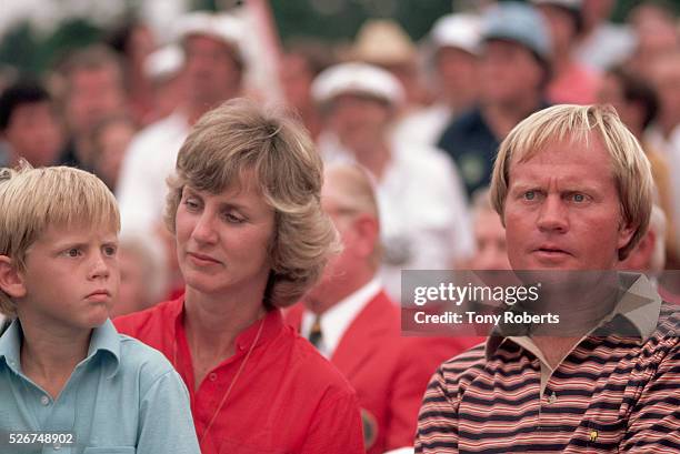 Jack Nicklaus with His Wife and Son