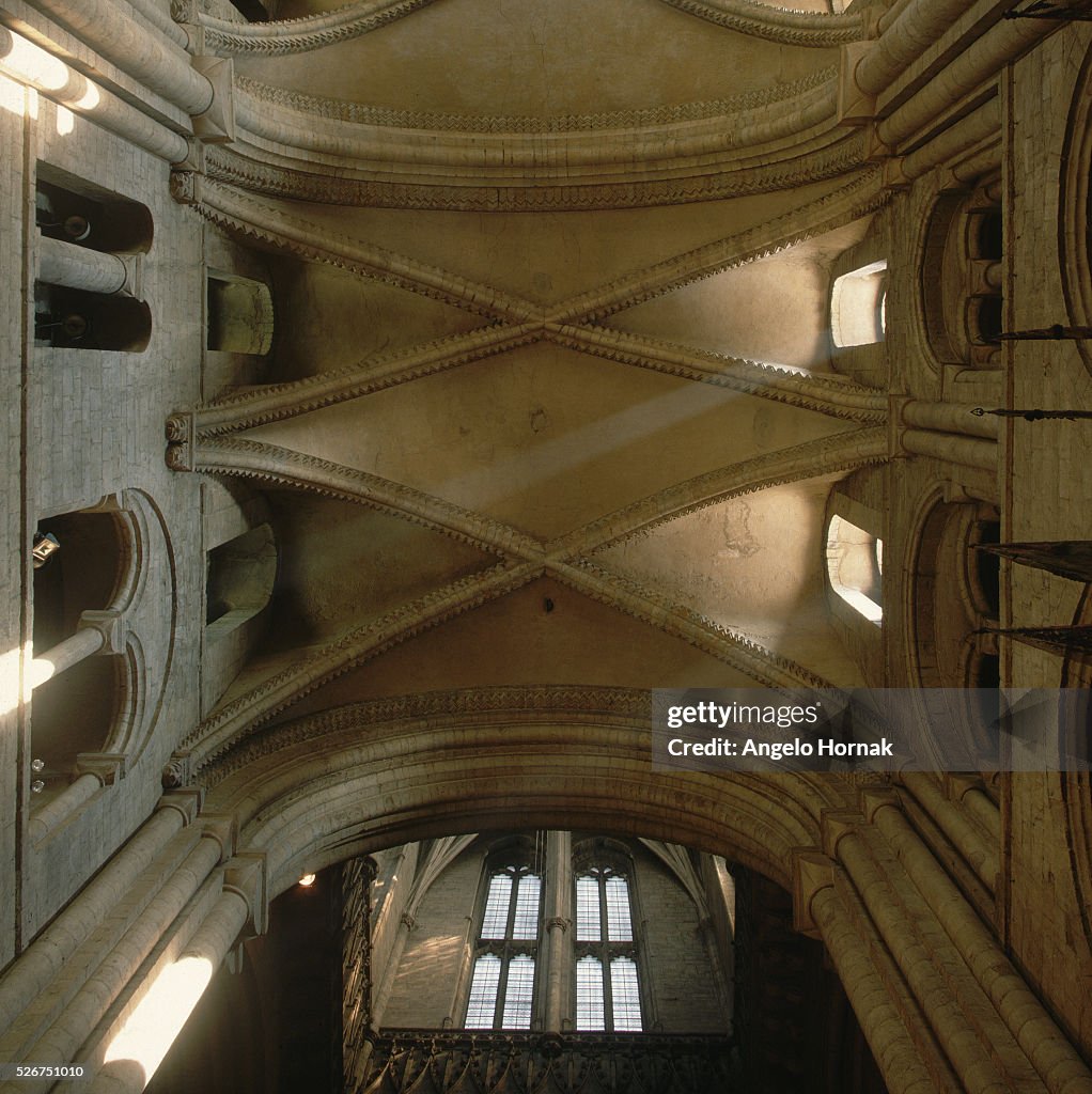 Zig-Zag Vaulting in the South Transept of Durham Cathedral