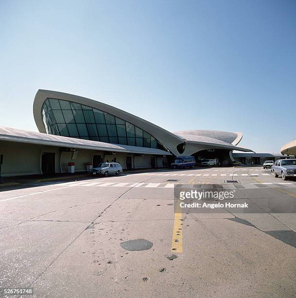The Trans World Airlines terminal designed by Eero Saarinen, ca. 1960.