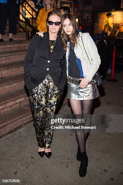 Lisa Love and model Laura Love attend the Vogue.com Met Gala cocktail party at Search & Destroy on April 30, 2016 in New York City.