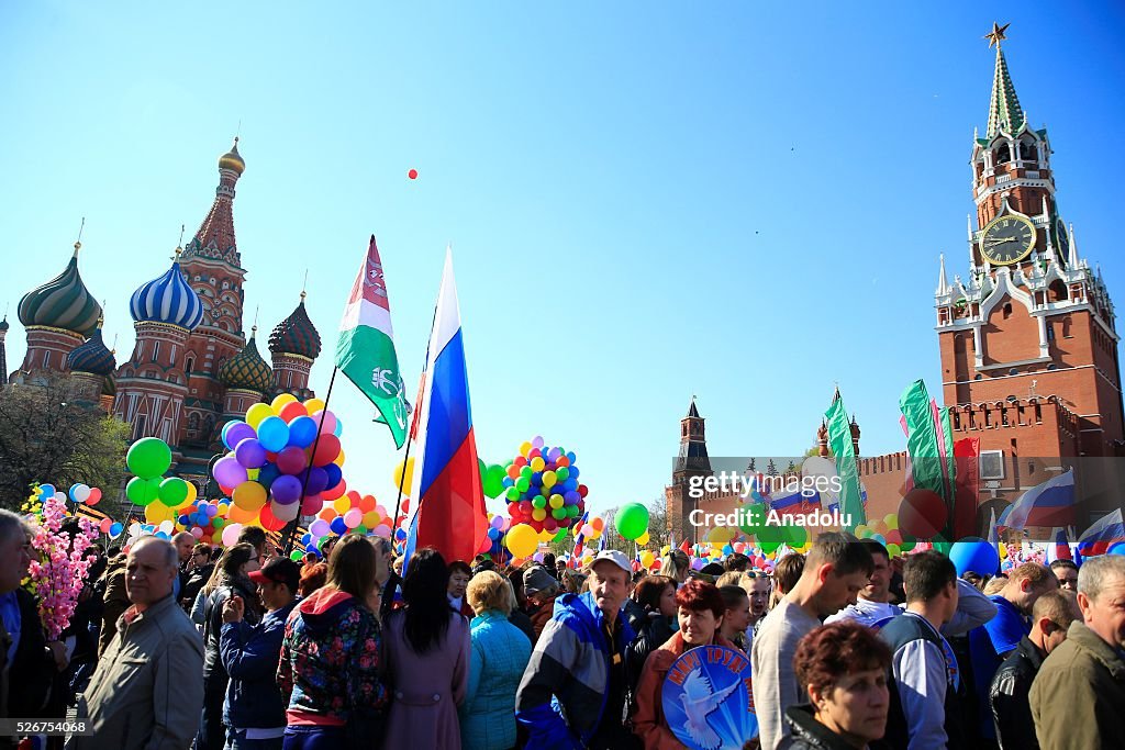 International Workers' Day, in Moscow