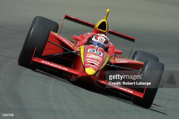Tony Stewart drives his Galles Racing G Force Oldsmobile during practice on Carb Day of the Indianapolis 500, at the Indianapolis Motor Speedway, in...