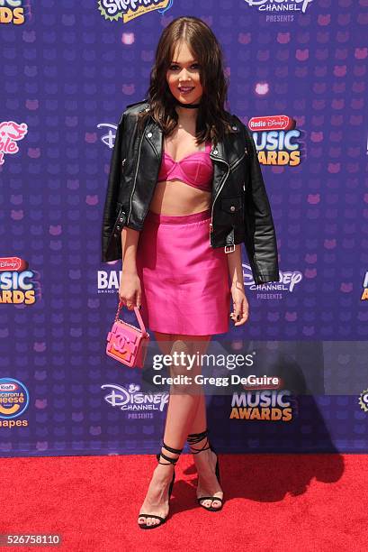 Actress Kelli Berglund arrives at the 2016 Radio Disney Music Awards at Microsoft Theater on April 30, 2016 in Los Angeles, California.