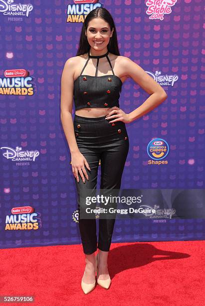 Actress Ronni Hawk arrives at the 2016 Radio Disney Music Awards at Microsoft Theater on April 30, 2016 in Los Angeles, California.