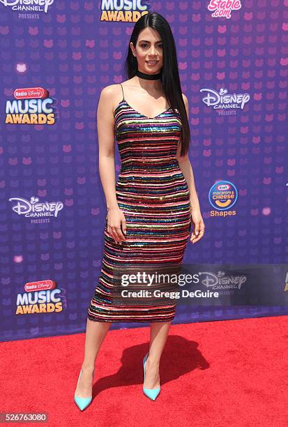 Actress Emeraude Toubia arrives at the 2016 Radio Disney Music Awards at Microsoft Theater on April 30, 2016 in Los Angeles, California.