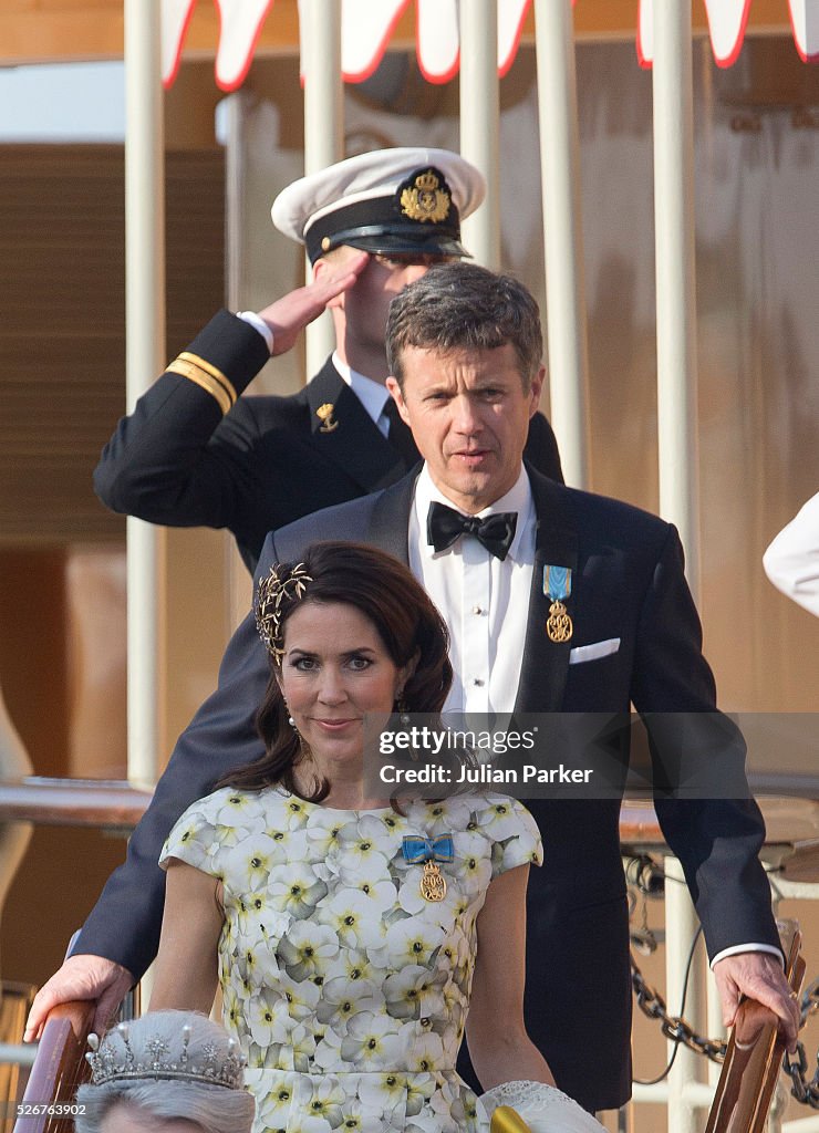 Yacht Departures - King Carl Gustaf of Sweden Celebrates His 70th Birthday