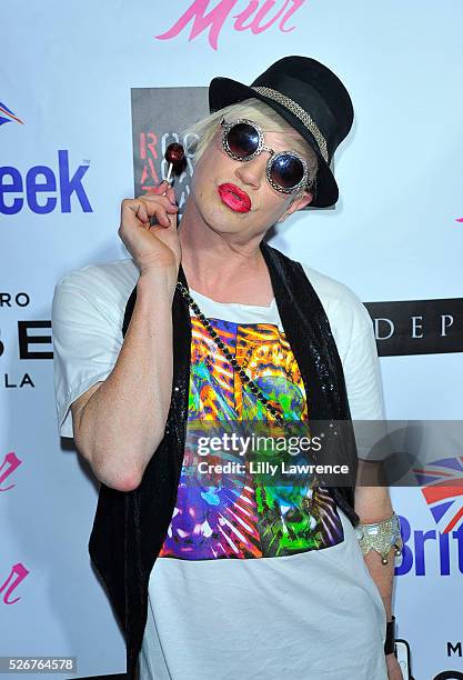 Fashion designer Richie Rich attends Sur le Mur's "LA to London Street Week" art show and benefit for Rock Against Trafficking on April 30, 2016 in...