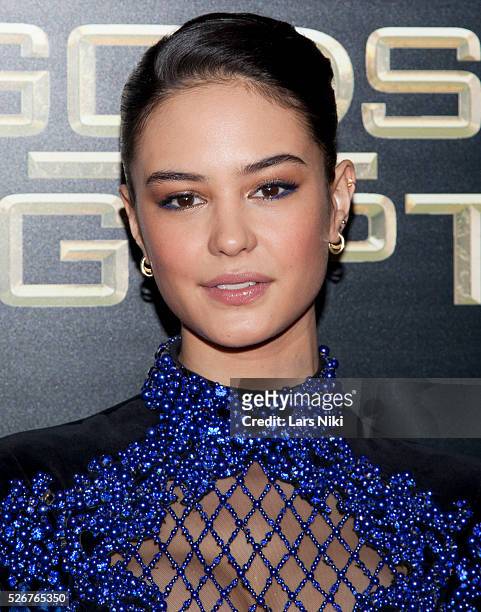 Courtney Eaton attends the "Gods Of Egypt" New York Premiere at AMC Loews Lincoln Square 13 in New York City. �� LAN