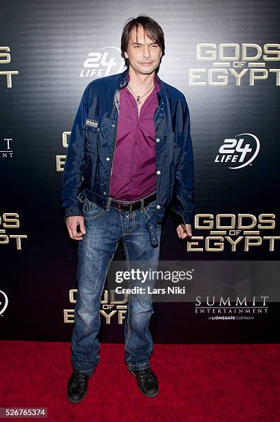 Marcus Schenkenberg attends the "Gods Of Egypt" New York Premiere at AMC Loews Lincoln Square 13 in New York City. �� LAN