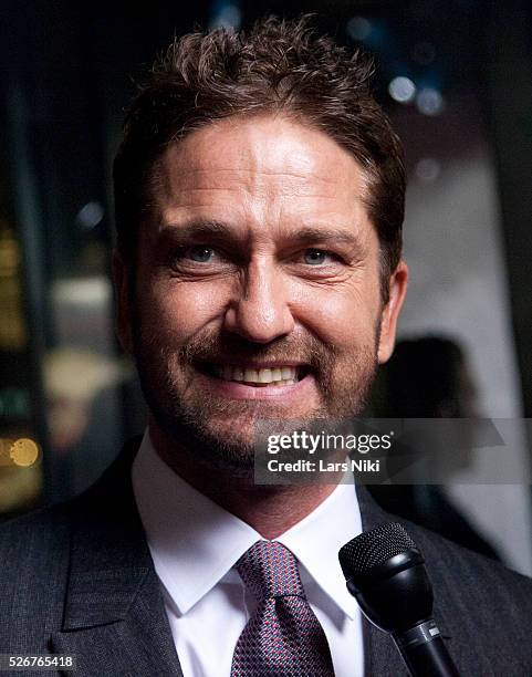 Gerard Butler attends the "Gods Of Egypt" New York Premiere at AMC Loews Lincoln Square 13 in New York City. �� LAN