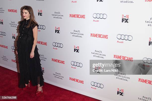 Keri Russell attends "The Americans" Season 4 Premiere at the NYU Skirball Center in New York City. �� LAN