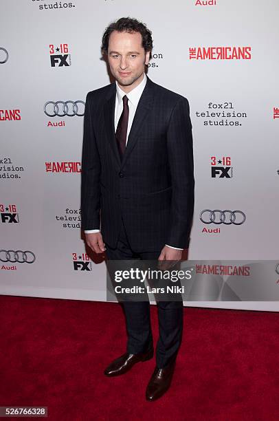 Matthew Rhys attends "The Americans" Season 4 Premiere at the NYU Skirball Center in New York City. �� LAN