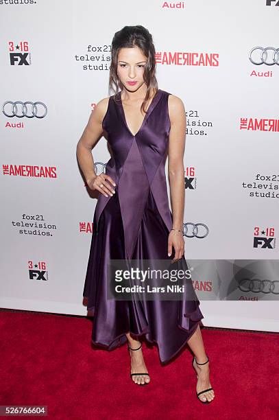 Annet Mahendru attends "The Americans" Season 4 Premiere at the NYU Skirball Center in New York City. �� LAN