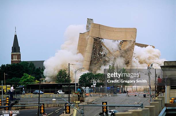 Implosion of the Alfred P. Murrah Federal Building.