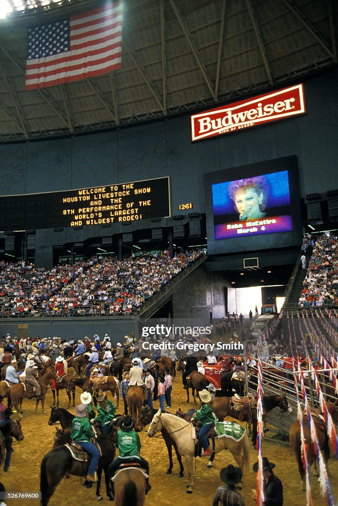 Biggest Rodeo The worlds' largest rodeo at the Houston astrodome. News Photo - Getty ...