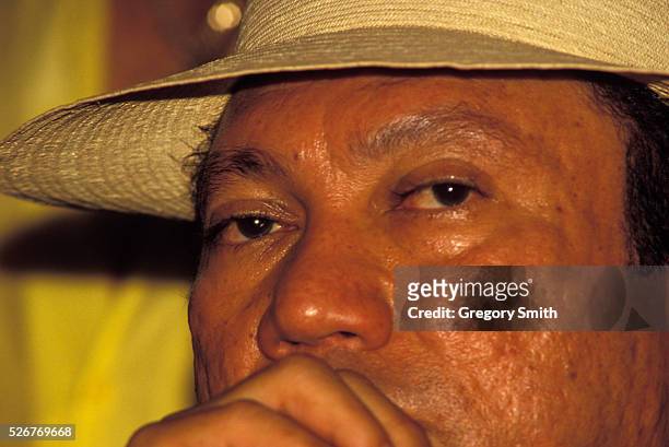 General Manuel Noriega under the influence of cocaine at a social gathering.