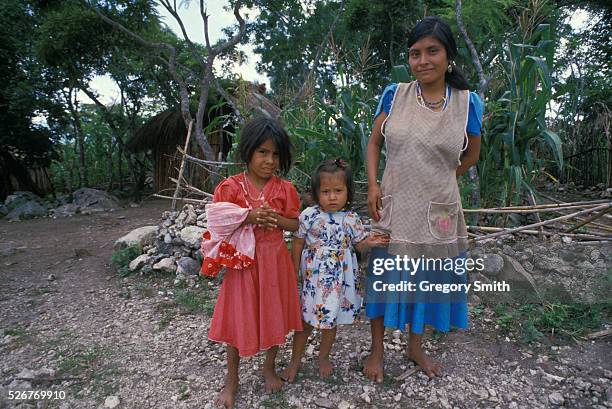 Guatamalan family fleeing the military and right wing supression in their homeland lives in a refugee camp in southern Mexico, just across the border...