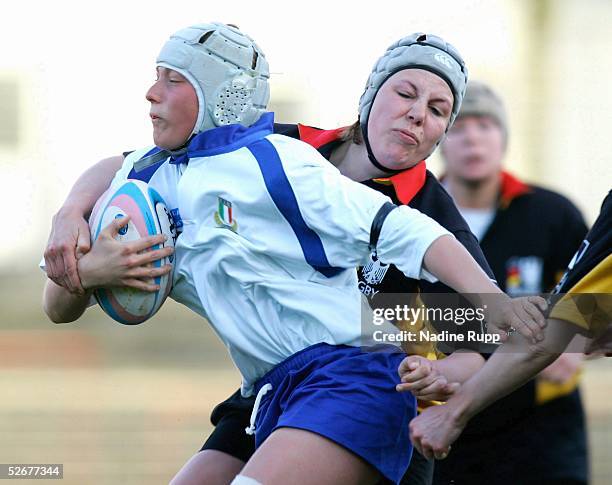 Hamburg, 07.04.05; Deutschland - Italien ; Diana HARTMANN/GER, Silivia GAUDINO/ITA